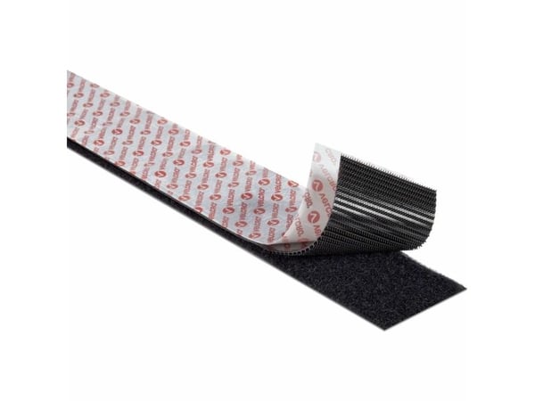Velcro VEL-EC60245, Svart, 50 mm, 2,5 m, 1 styck, Låda