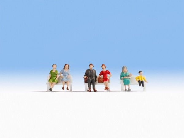 NOCH Sitting People, HO (1:87), Flerfarget