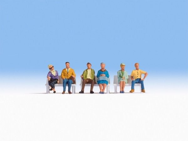NOCH Sitting People, N (1:160), Flerfarvet