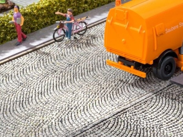 NOCH Structured Place “Cobblestone”, HO (1:87), Grå
