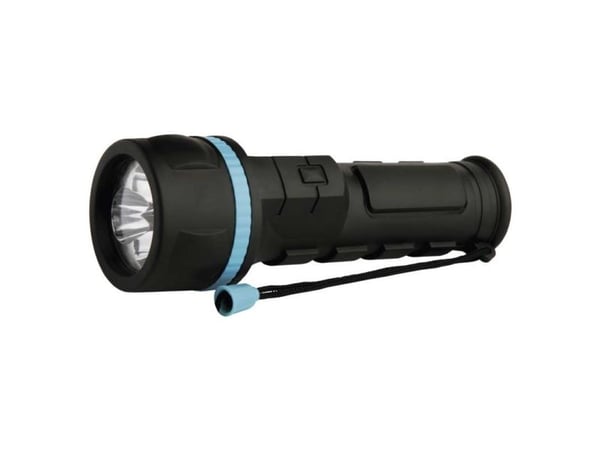 Emos P3862, Lommelykt, Sort, Blå, Plast, Gummi, LED, 1 lamper, 3 W