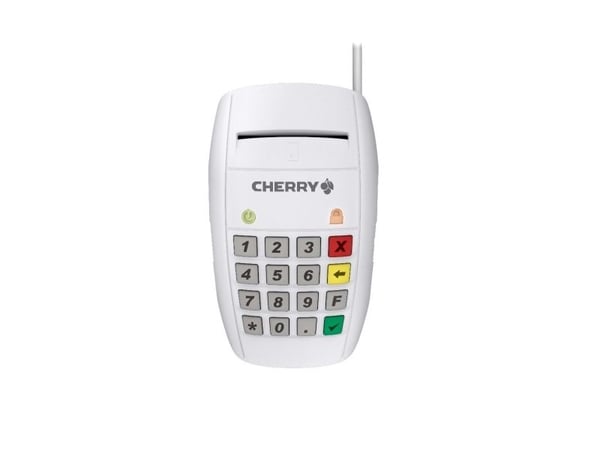 CHERRY SmartTerminal ST-2100 - SMART-kortleser - USB - hvit