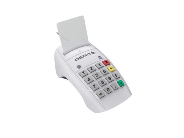 CHERRY SmartTerminal ST-2100 - SMART-kortleser - USB - hvit