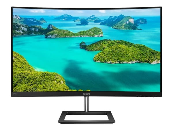 Philips E-line 272E1CA - LED-skjerm - kurvet - 27" - 1920 x 1080 Full HD (1080p) @ 75 Hz - VA - 250 cd/m² - 3000:1 - 4 ms - HDMI, VGA, DisplayPort ...