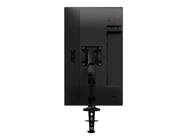 AOC AS110D0 - Monteringssats - justerbar arm - för LCD-display - aluminiumlegering - svart - skärmstorlek: upp till 27 tum - disk-monteringsbar