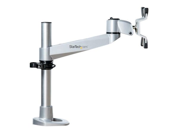 Startech Desk Mount Monitor Arm, VESA or Apple iMac/Thunderbolt Display up to 14kg, Articulating Height Adjustable Single Desktop Monitor Pole Moun...