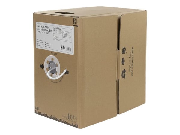 DELTACO - Samlet kabel - 305 m - UTP - CAT 6 - hvit