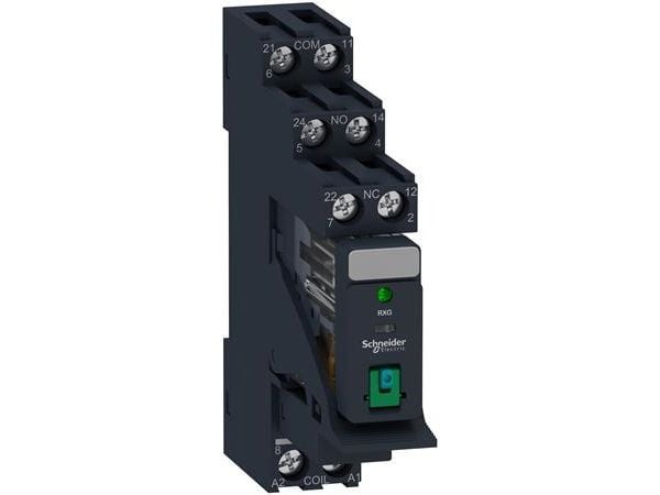 Schneider Electric RXG22BDPV, Sort, 24 V, -40 - 70 °C, IP20 IEC 61810-1 CSA C22.2 No 14 UL 508 IEC 61984 EAC, 1250 VA, 5 A