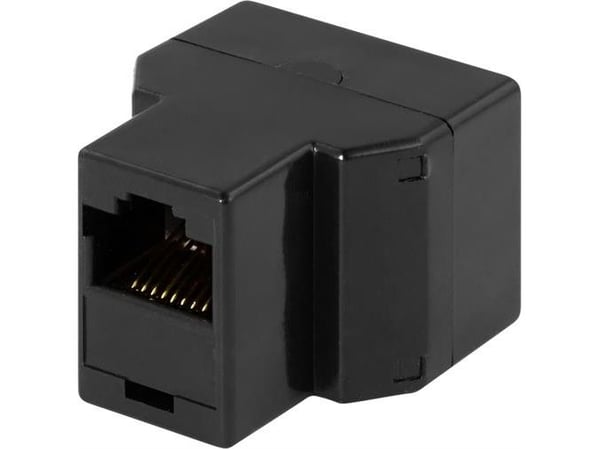 DELTACO MD-13A - Modulaarinen sisäkappale - RJ-45 - musta