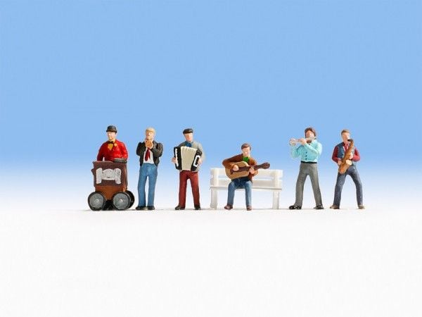 NOCH Street Musicians, N (1:160), Flerfarget