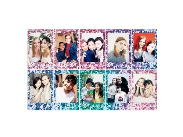 Fujifilm Instax Mini CONFETTI - Färgfilm för snabbframkallning - instax mini - ISO 800 - 10 exponeringar