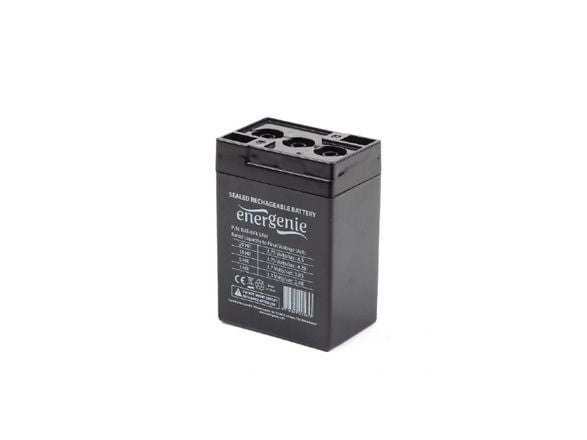 Gembird BAT-6V4.5AH, 6 V, 4,5 ah, Musta, 730 g, 70 mm, 50 mm