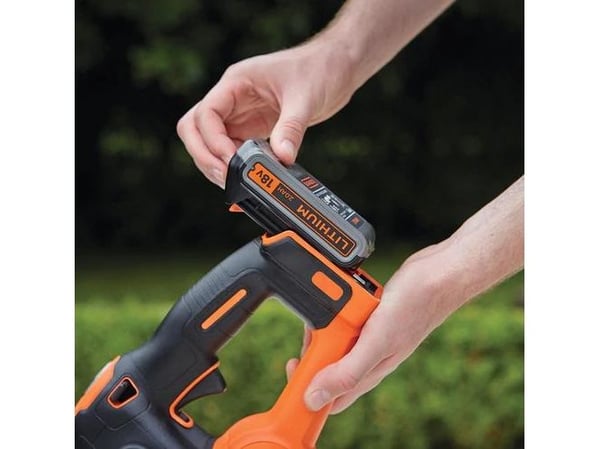 Black & Decker GTC18452PCB, Hekketrimmer, 45 cm, Blad og nylontråd, D-sløyfet håndgrep, 1300 RPM, Sort, Oransje - SOLO