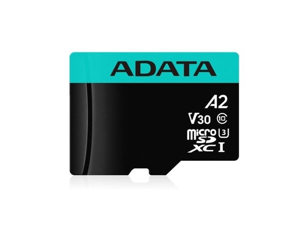 ADATA Premier Pro V30S - Flash-minneskort (SD-adapter inkluderad) - 128 GB - A2 / Video Class V30 / UHS-I U3 / Class10 - mikroSDXC UHS-I