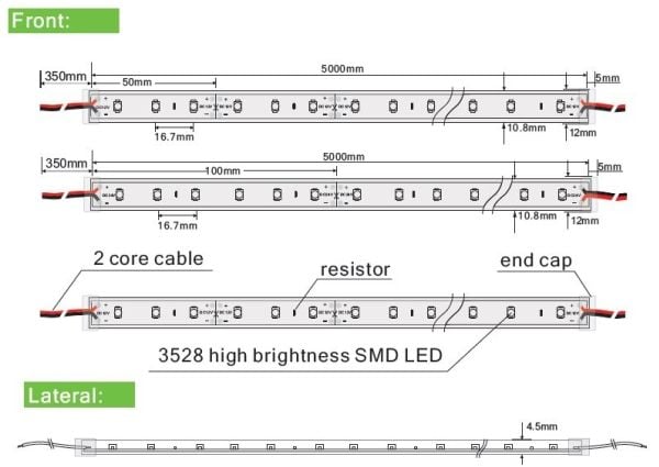 Synergy 21 LED flexremsa 60W, DC12V, 24W, IP65