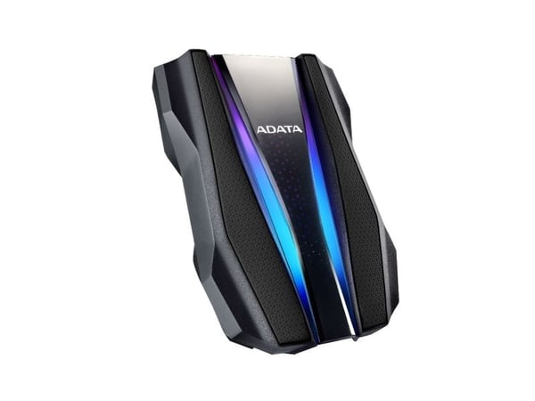 ADATA HD770G - Harddisk - kryptert - 2 TB - ekstern (bærbar) - USB 3.2 Gen 1 - 256-bit AES - svart