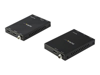 Startech HDMI over CAT6 Extender Kit - 4K 60Hz - HDMI Balun Kit - Signal up to 165 ft / 50m - HDR - 4:4:4 - 7.1 Audio Support (ST121HD20V) - Video/...