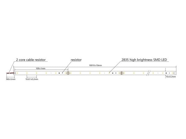 Synergy 21 LEDFlexStrips 60 WW DC24V 140W IP20 ULS 10 m