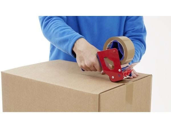 Tesapack Premium 4124 - Pakketape - 50 mm x 66 m - PVC - gemse
