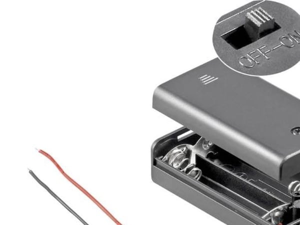 Goobay BH AA 2xAKGS, Passiv holder, Sort