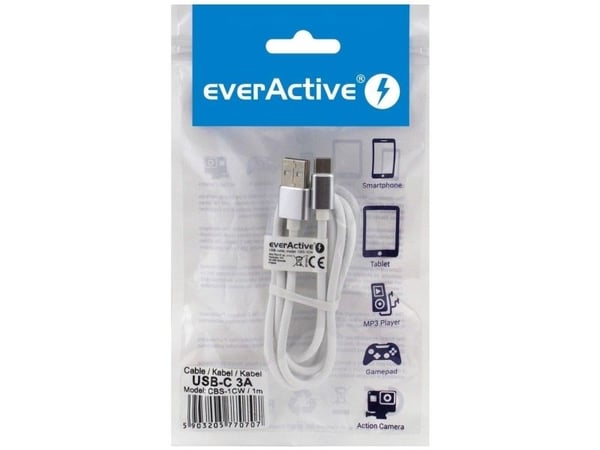 Everactive CBS-1CW, 1 m, USB A, USB C, 0,48 Gbit/s, Vit