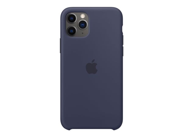 Apple - Baksidedeksel for mobiltelefon - silikon - midnattsblå - for iPhone 11 Pro
