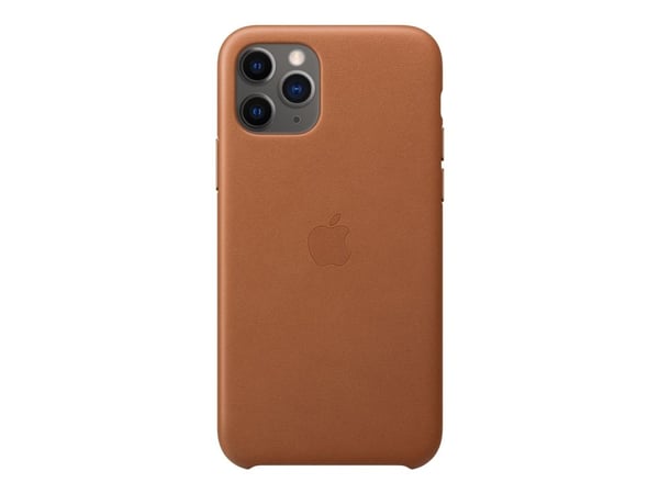 Apple - Baksidedeksel for mobiltelefon - lær - salbrun - for iPhone 11 Pro
