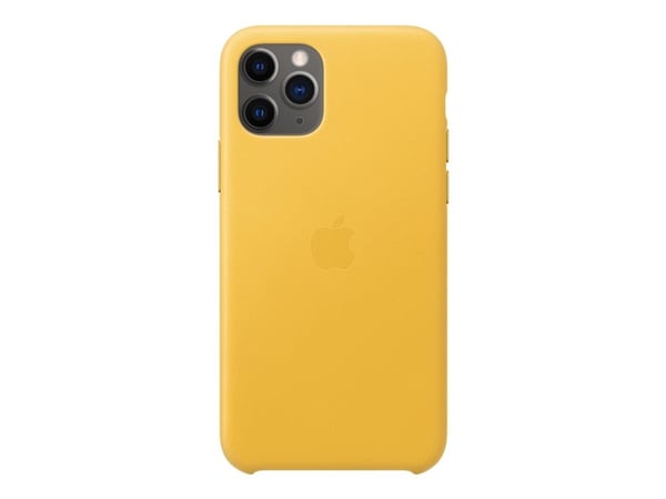 Apple - Baksidedeksel for mobiltelefon - lær - meyer-sitron - for iPhone 11 Pro