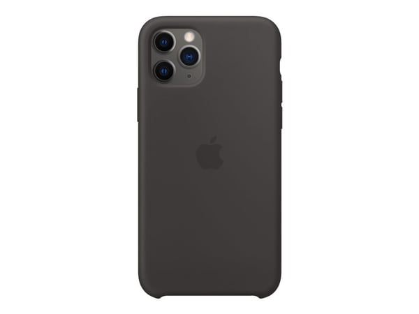 Apple - Baksidedeksel for mobiltelefon - silikon - svart - for iPhone 11 Pro