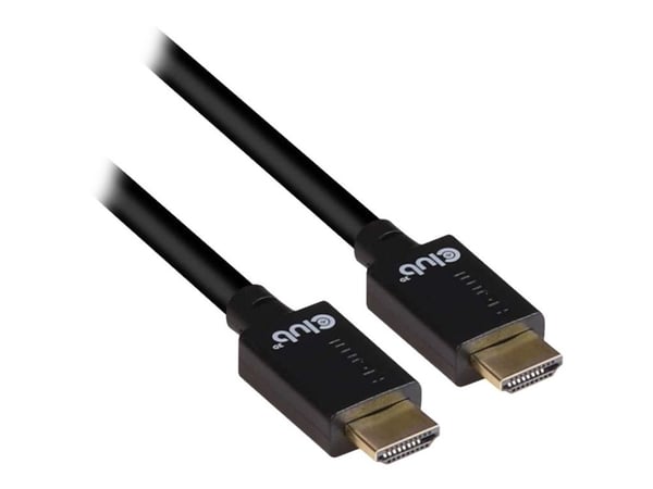 Club 3D - Ultra High Speed - HDMI-kabel - HDMI hann til HDMI hann - 3 m - svart - 4K 120 Hz støtte, 8K 60Hz støtte