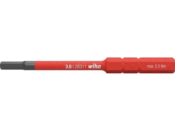 Wiha 37226, 1 stykker, Hex (metrisk), 5 mm, 6 mm, 5,5 Nm, 75 mm