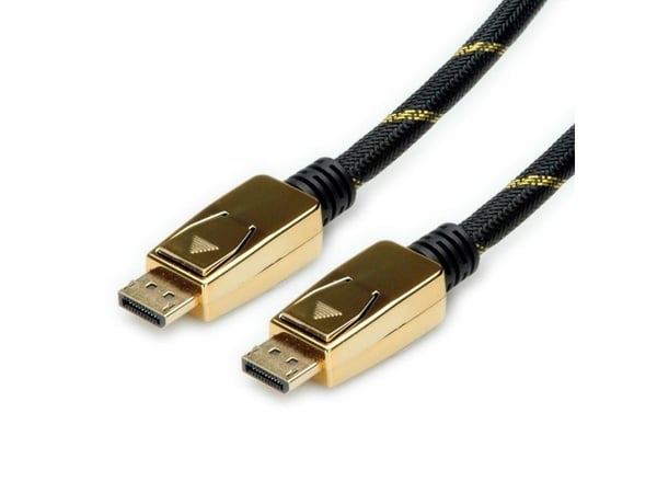 ROLINE 11.04.5920, 1 m, DisplayPort, DisplayPort, Hankjønn, Hankjønn, 7680 x 4320 piksler
