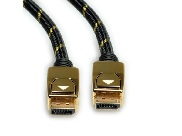 ROLINE 11.04.5920, 1 m, DisplayPort, DisplayPort, Hankjønn, Hankjønn, 7680 x 4320 piksler