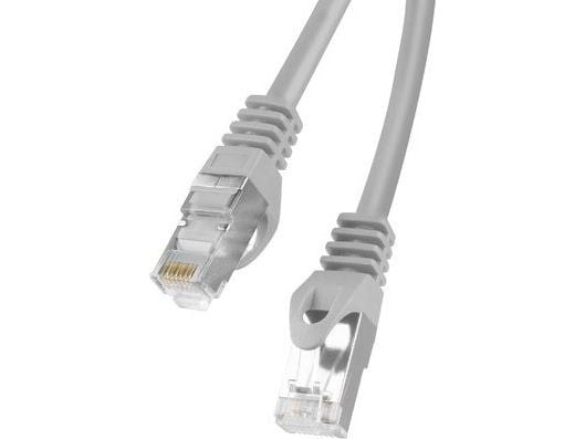 Lanberg - Koblingskabel - RJ-45 (hann) til RJ-45 (hann) - foliebelagt uskjermet tvinnet kabelpar (F/UTP) - CAT 6 - formstøpt, uten hindringer, fler...