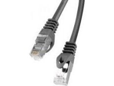 Lanberg - Koblingskabel - RJ-45 (hann) til RJ-45 (hann) - FTP - CAT 6 - formstøpt, uten hindringer, flertrådet - svart, RAL 9004