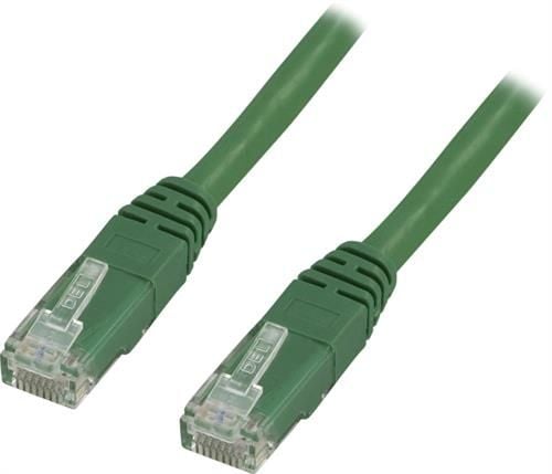 DELTACO TP-607G - Koblingskabel - RJ-45 (hann) til RJ-45 (hann) - 75 cm - UTP - CAT 6 - formstøpt - grønn