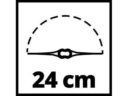 Einhell GC-CT 18/24 Li P, Trådkutter, 24 cm, D-sløyfet håndgrep, Plast, 8500 RPM, Sort, Rød