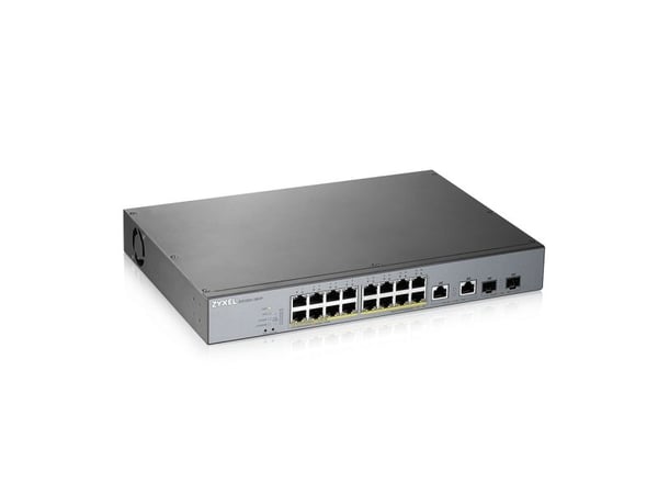 Zyxel GS1350-18HP - Switch - smart - 16 x 10/100/1000 (PoE+) + 2 x kombo for Gigabit Ethernet/Gigabit SFP - stasjonær - PoE+ (250 W)