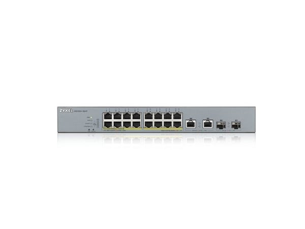 Zyxel GS1350-18HP - Switch - smart - 16 x 10/100/1000 (PoE+) + 2 x kombo for Gigabit Ethernet/Gigabit SFP - stasjonær - PoE+ (250 W)