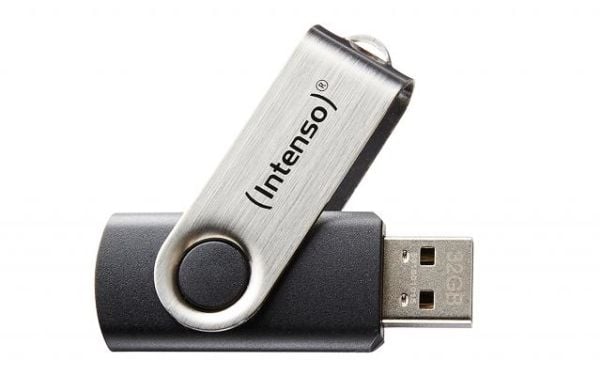 Intenso ntenso USB Flash 64GB Basic Line 2.0, 64 GB, USB A-tyyppi, 2.0, Harmaa