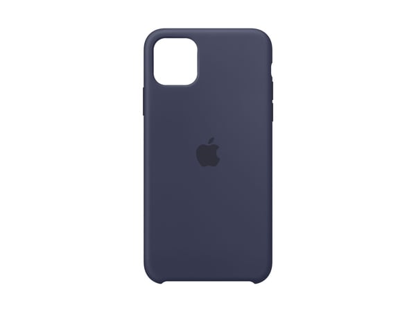 Apple - Baksidedeksel for mobiltelefon - silikon - midnattsblå - for iPhone 11 Pro Max
