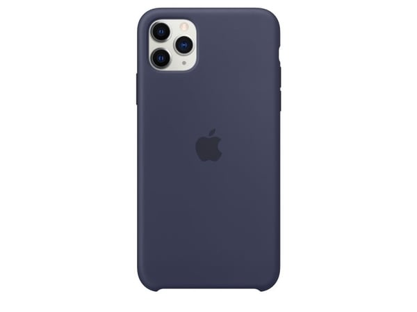 Apple - Baksidedeksel for mobiltelefon - silikon - midnattsblå - for iPhone 11 Pro Max