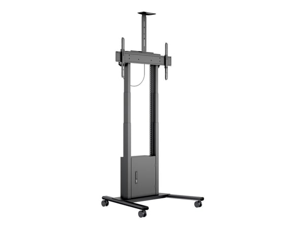 Multibrackets M Motorized Floorstand - Stativ - motorisert - for LCD-TV - svart - skjermstørrelse: 42"-100" - plassering på gulv - med skap og kame...