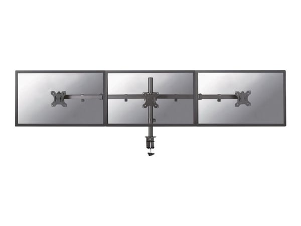 Neomounts FPMA-D550D3 - Monteringssett - full bevegelse - for 3 LCD-skjermer - stål - svart - skjermstørrelse: 10"-27" - klemmemonterbar, malje, sk...