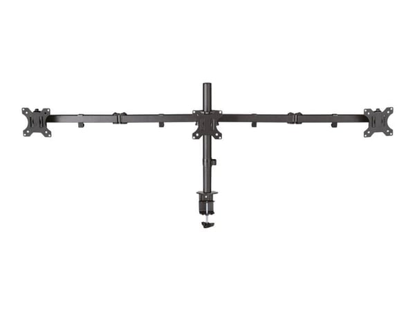 Neomounts FPMA-D550D3 - Monteringssett - full bevegelse - for 3 LCD-skjermer - stål - svart - skjermstørrelse: 10"-27" - klemmemonterbar, malje, sk...
