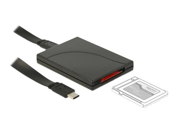 Delock USB Type-C Card Reader for CFexpress memory cards - Kortleser (CF) - USB-C 3.1 Gen 2
