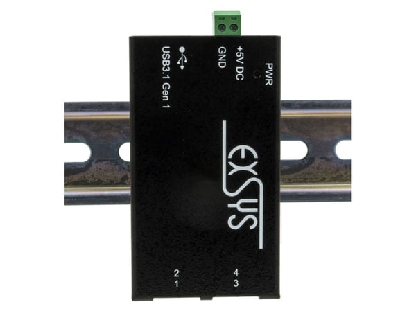 EXSYS EX-1180HMS, USB 3.2 Gen 1 (3.1 Gen 1) Typ-B, USB 3.2 Gen 1 (3.1 Gen 1) Typ-A, 5000 Mbit/s, Sortering, Metall, Taiwan