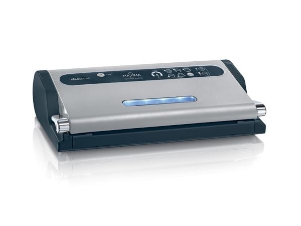 Magic Vac Maxima 2, Grå, 820 mbar, Beholder, Marinering, Kun forsegling, Vakuumforsegling, Metall, Plast, Knapper, 30 cm