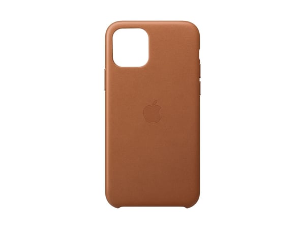 Apple - Baksidedeksel for mobiltelefon - lær - salbrun - for iPhone 11 Pro