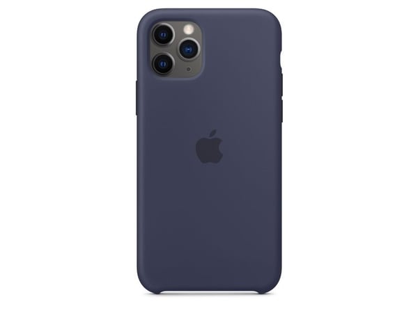 Apple - Baksidedeksel for mobiltelefon - silikon - midnattsblå - for iPhone 11 Pro